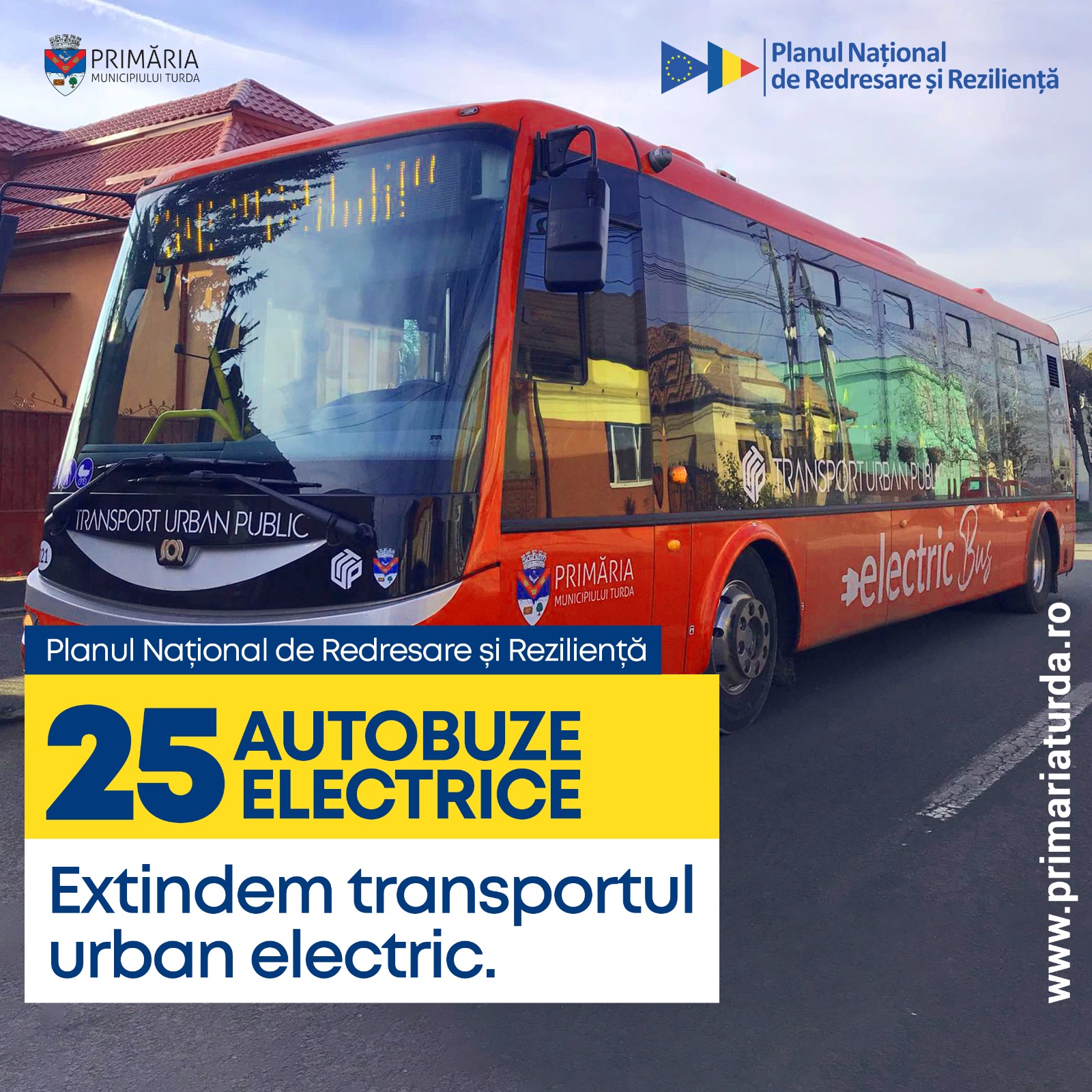 Primăria Municipiului Turda extinde transportul urban electric!