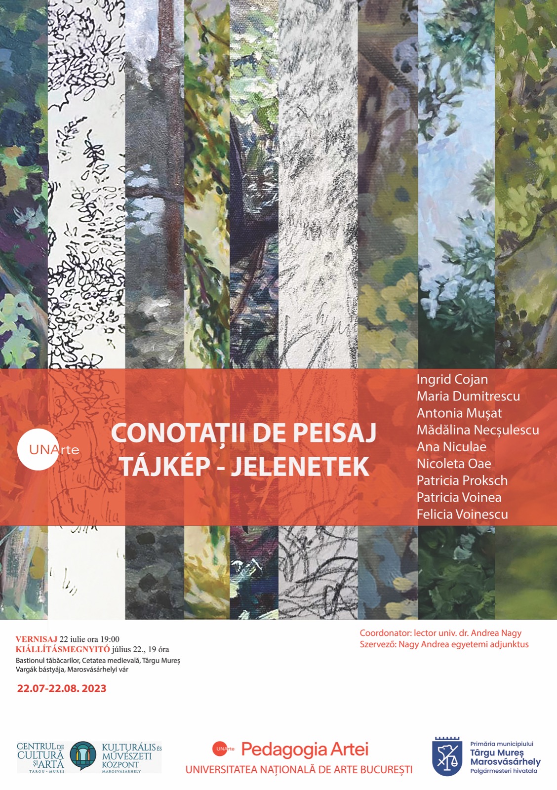 Bastionul Tăbăcarilor din Cetatea Târgu Mureș găzduiește până pe 22 august Expoziția de pictură “Conotații de peisaj”