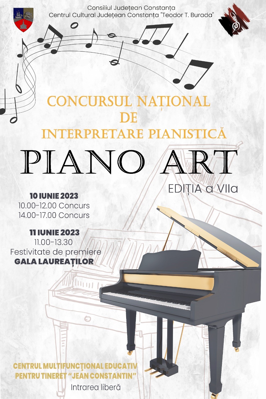 A început numărătoarea inversă pentru înscrierile la Concursul Național de  Interpretare Pianistică „Piano Art”