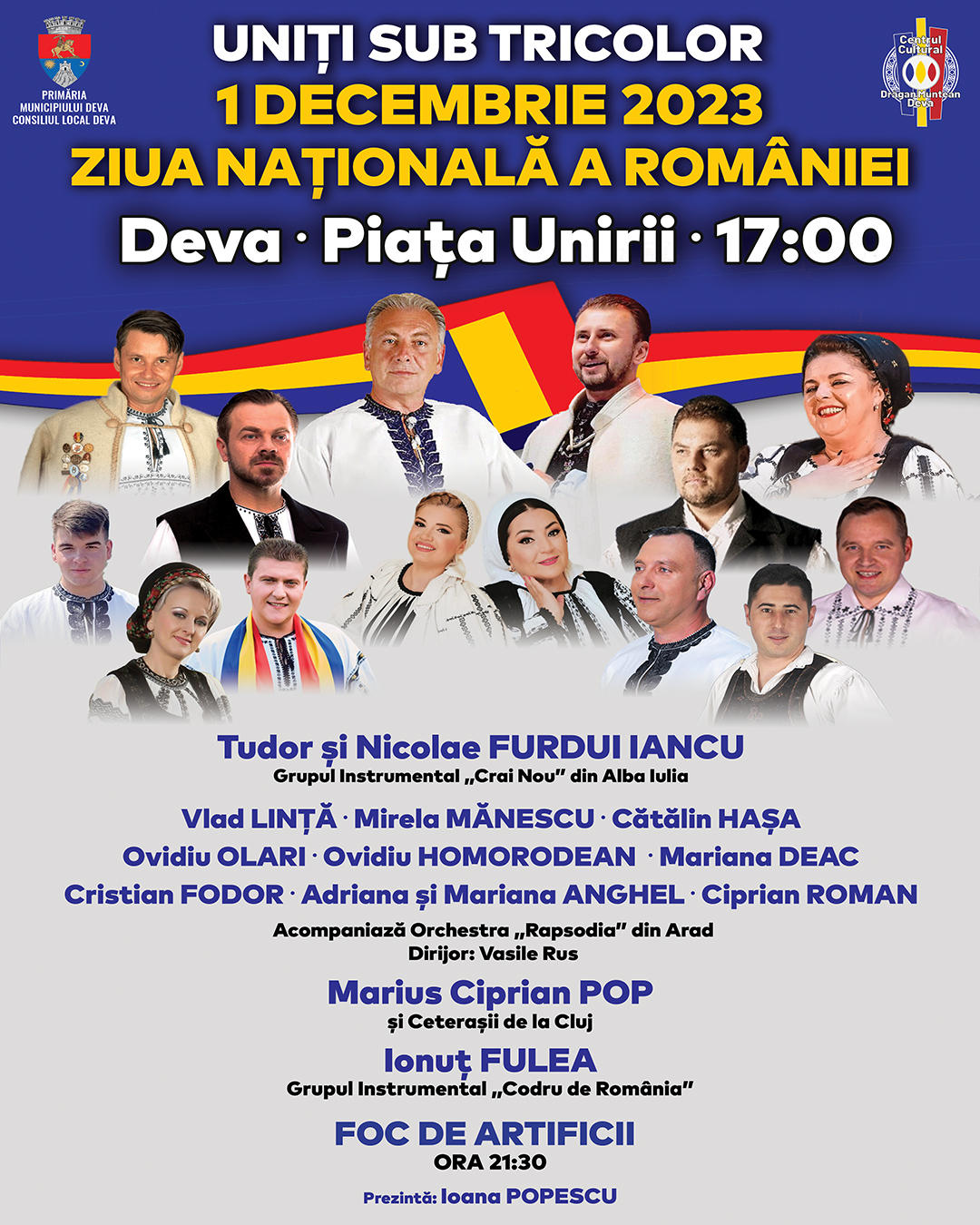 „Târgul de iarnă” de la Deva se deschide vineri, 1 Decembrie 2023!