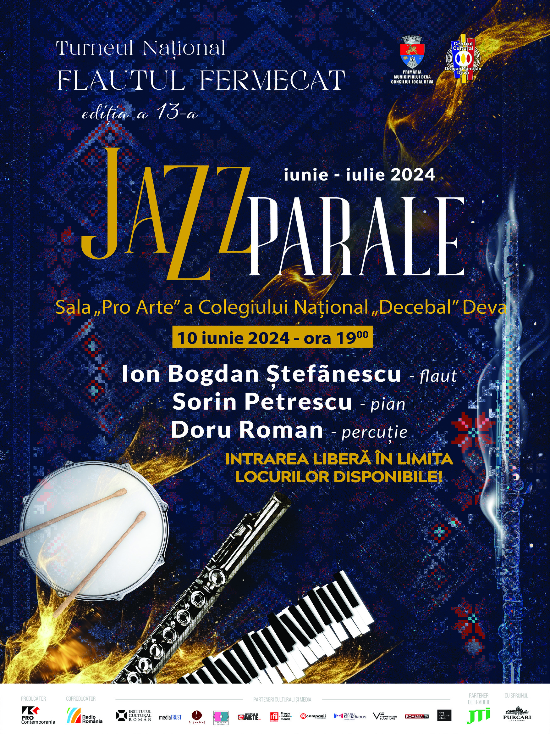 Turneul național „Flautul Fermecat” revine la Deva cu ediția a XIII-a și invită publicul la … „Jazzparale”!