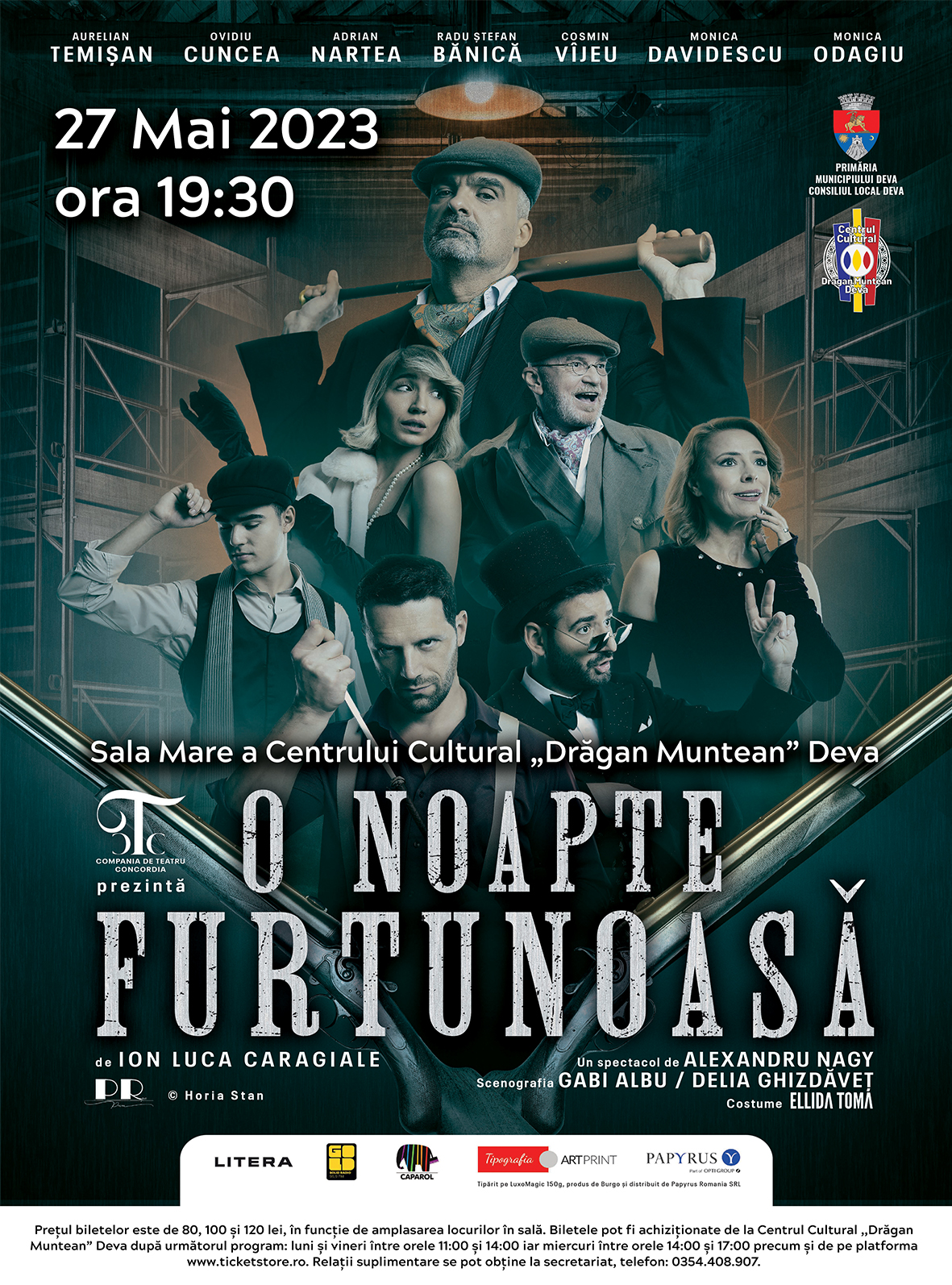 Invitație la teatru - ,,O noapte furtunoasă” de Ion Luca  Caragiale!