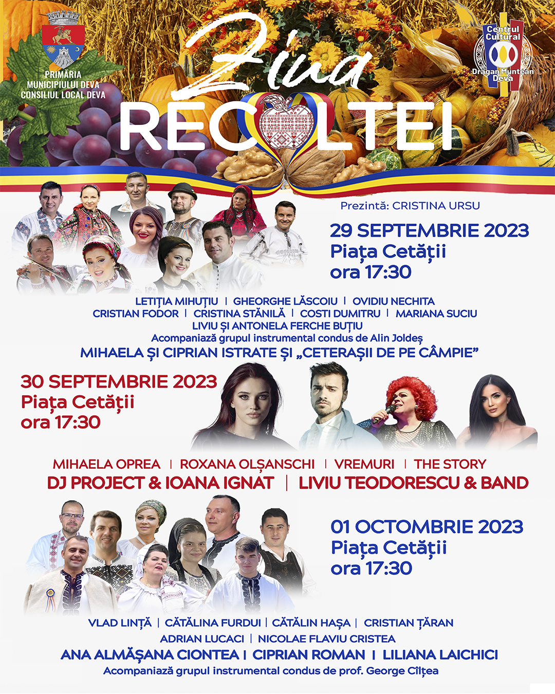 Ziua Recoltei 2023 - muzică, bucate tradiționale și multă voie bună!