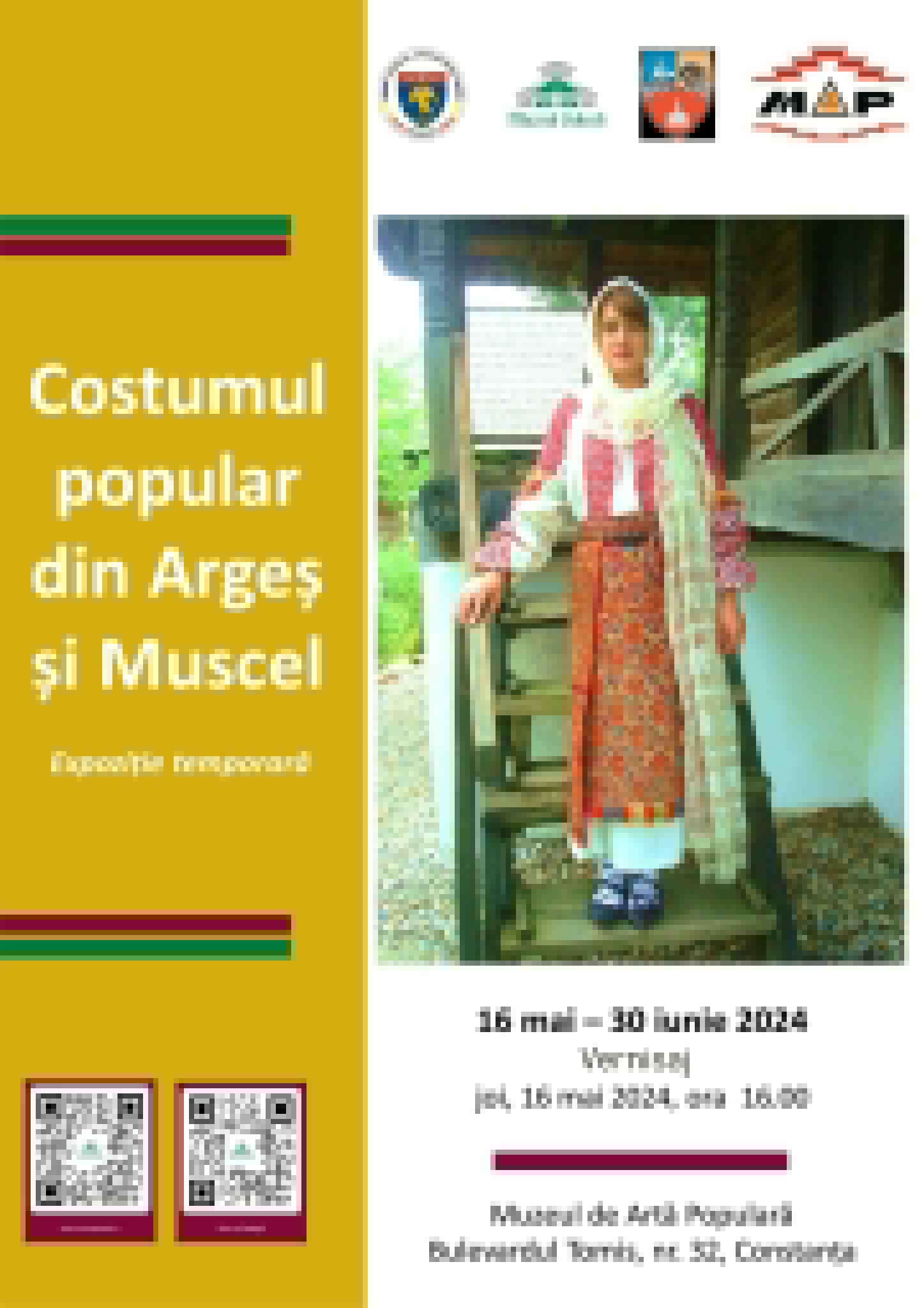 La Muzeul de Artă Populară Constanța este deschisă expoziția „Costumul popular din Argeș și Muscel”
