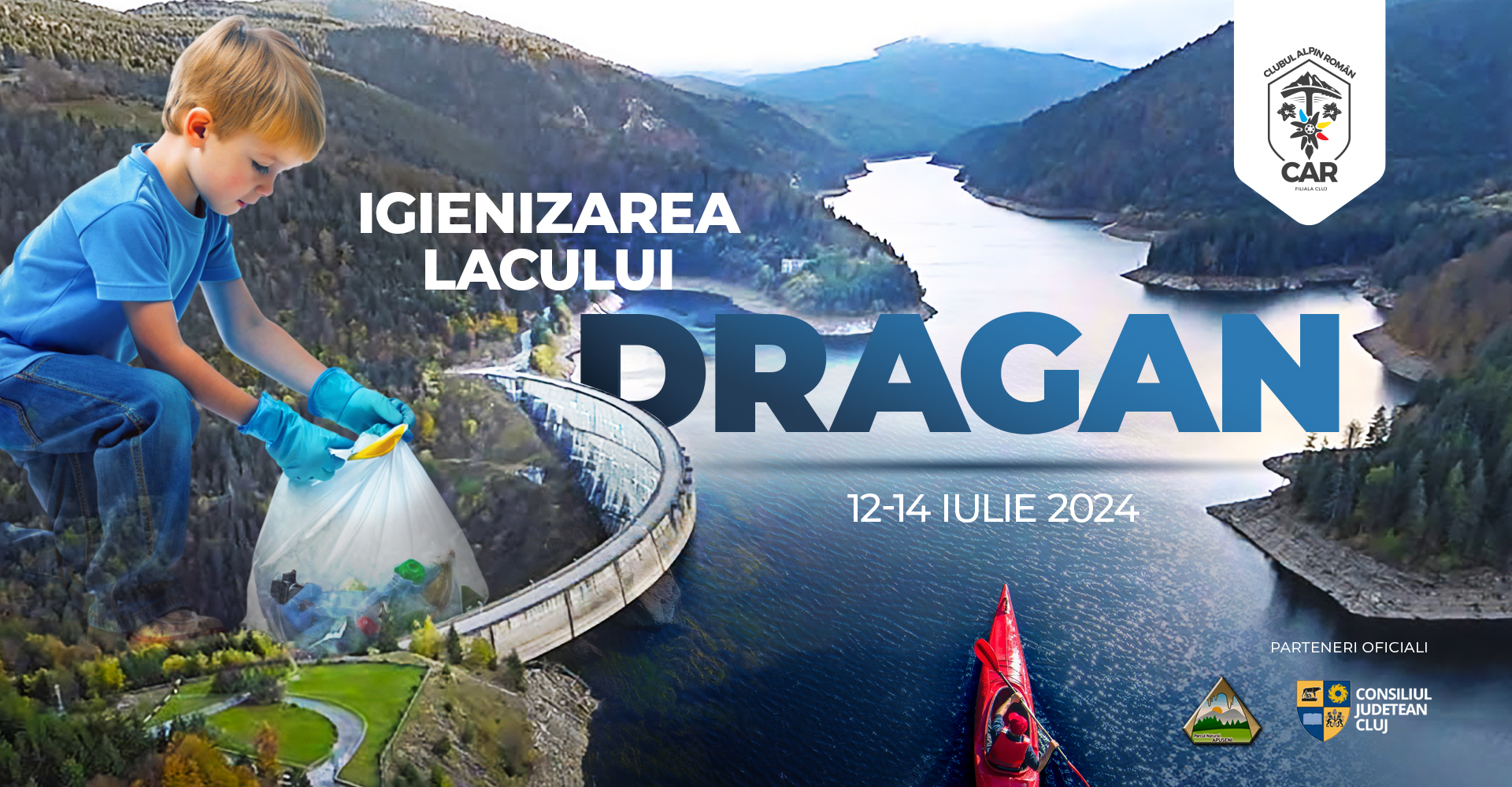 O nouă acțiune de ecologizare, derulată cu sprijinul Consiliului Județean