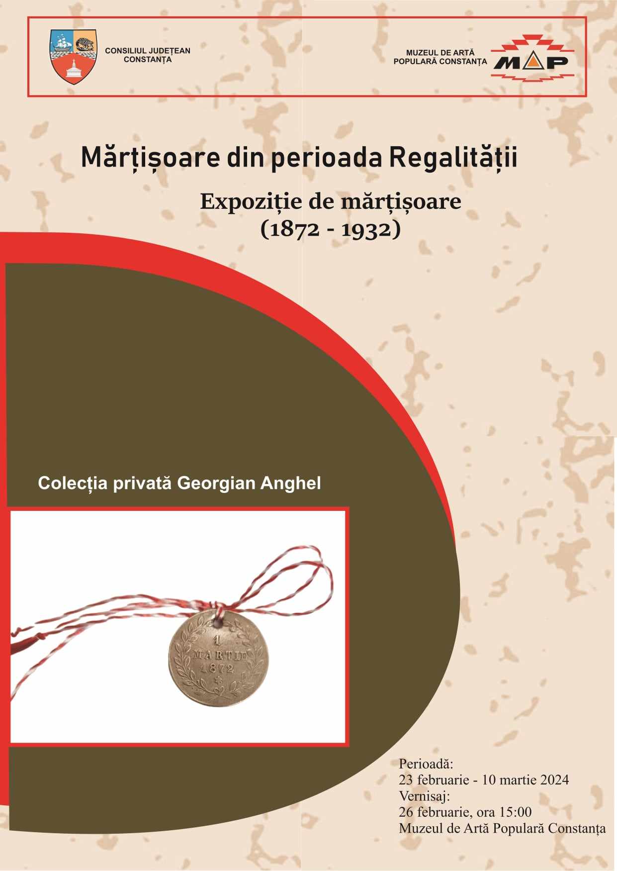 Expoziție temporară „Mărțișoare din perioada Regalității”