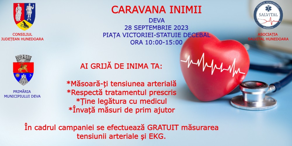 Consultații gratuite la Deva, de Ziua Mondială a Inimii