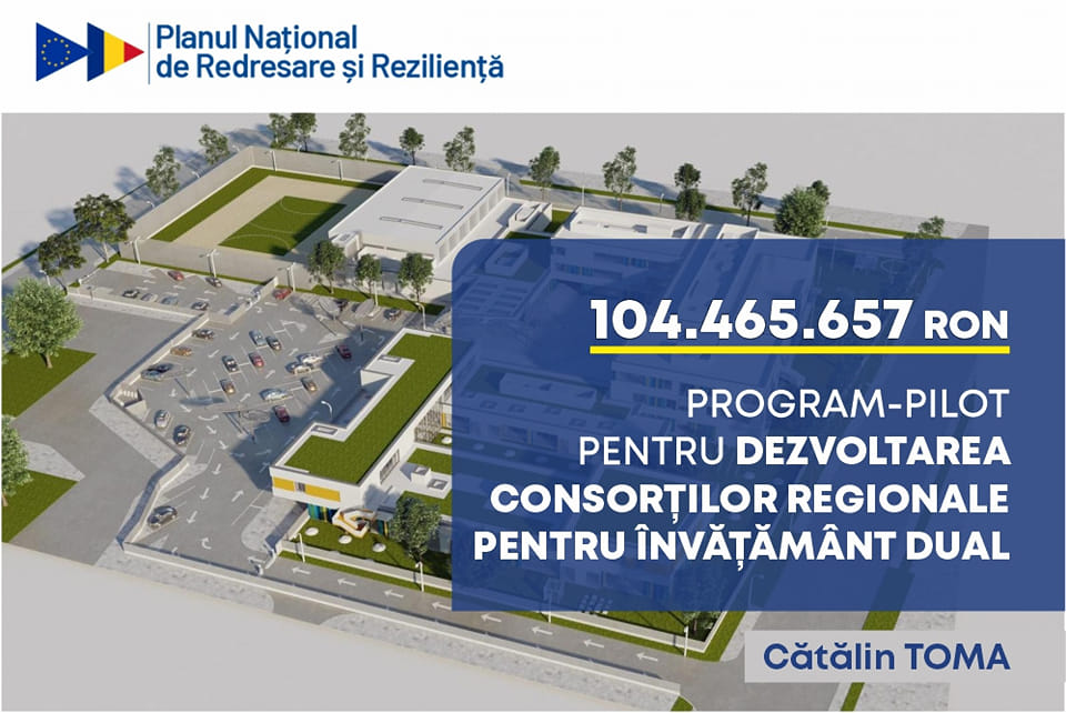 Campusul profesional integrat liceal și universitar din județul Vrancea este acceptat la finanțare în cadrul Planului Național de Redresare și Reziliență