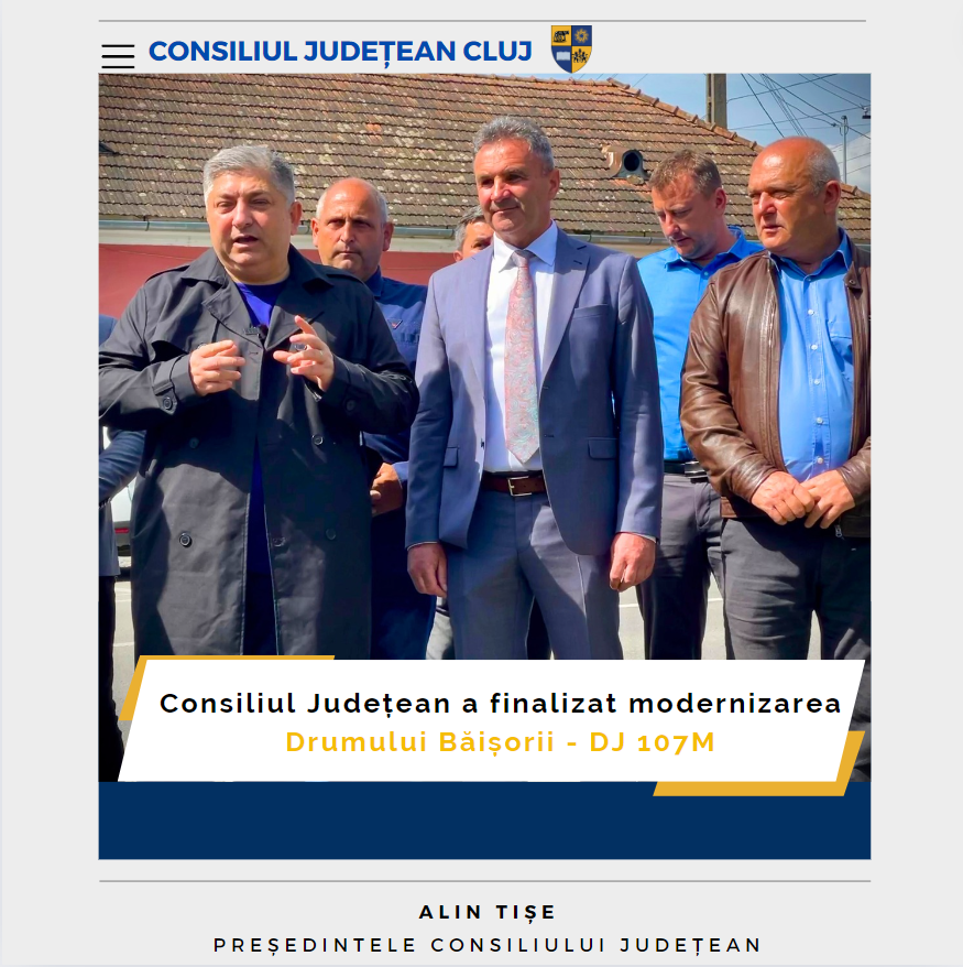 Consiliul Județean a finalizat modernizarea Drumului Băișorii