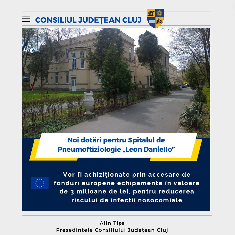 Noi dotări pentru Spitalul de Pneumoftiziologie „Leon Daniello”