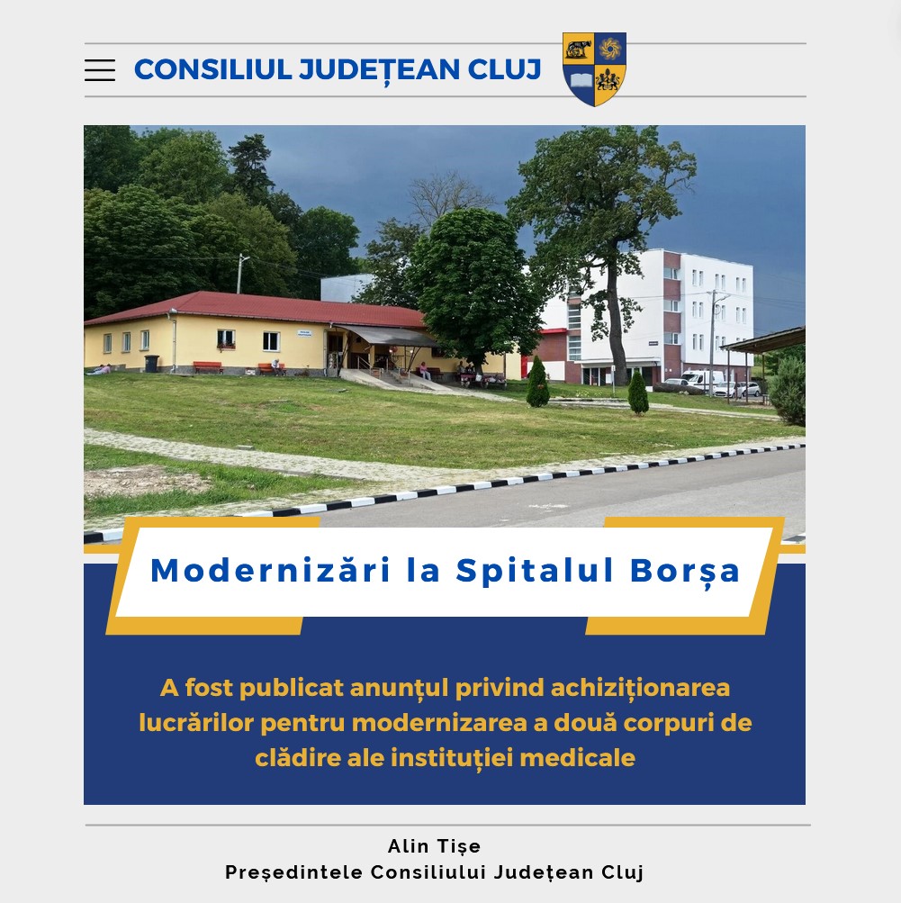 Modernizări la Spitalul Borșa