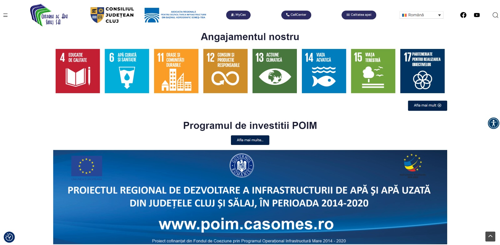 Compania de Apă Someș lansează un nou website