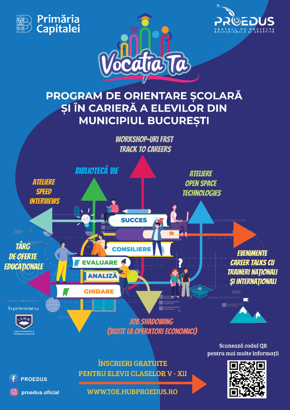 Deschidem înscrierile online a celei de-a II-a ediții a programului de orientare școlară și în carieră ”Vocația Ta”
