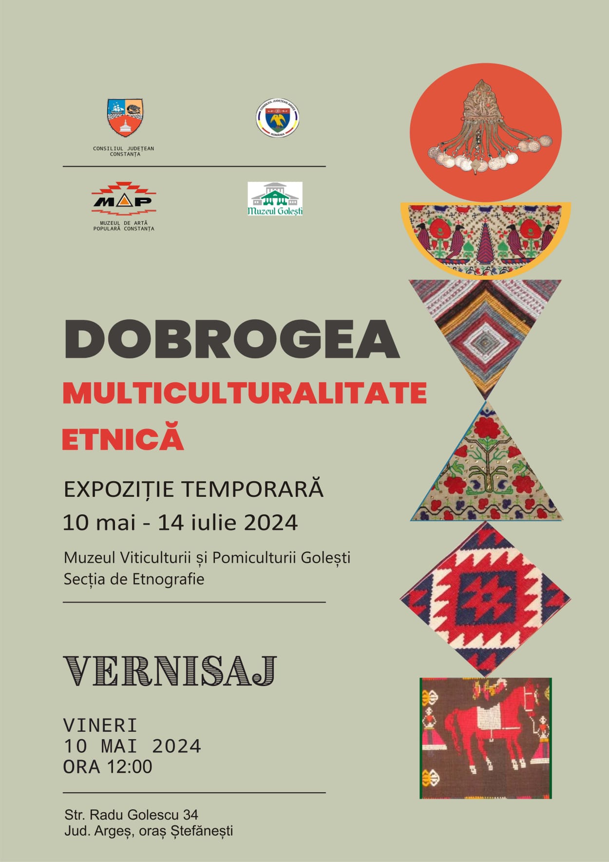 Muzeul de Artă Populară Constanța organizează expoziția „Dobrogea - multiculturalitate etnică”