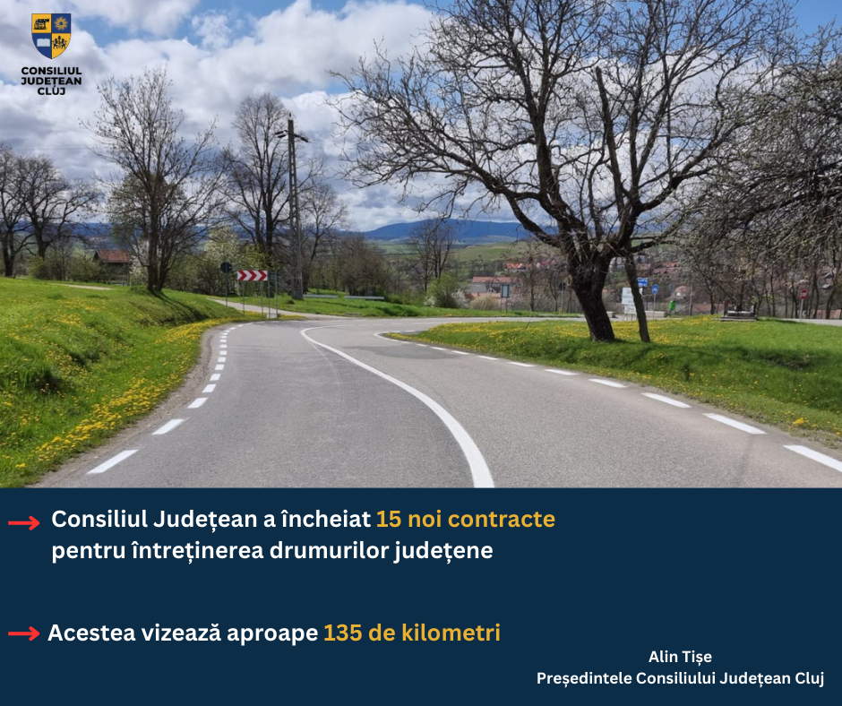 Consiliul Județean a încheiat 15 noi contracte pentru întreținerea drumurilor județene