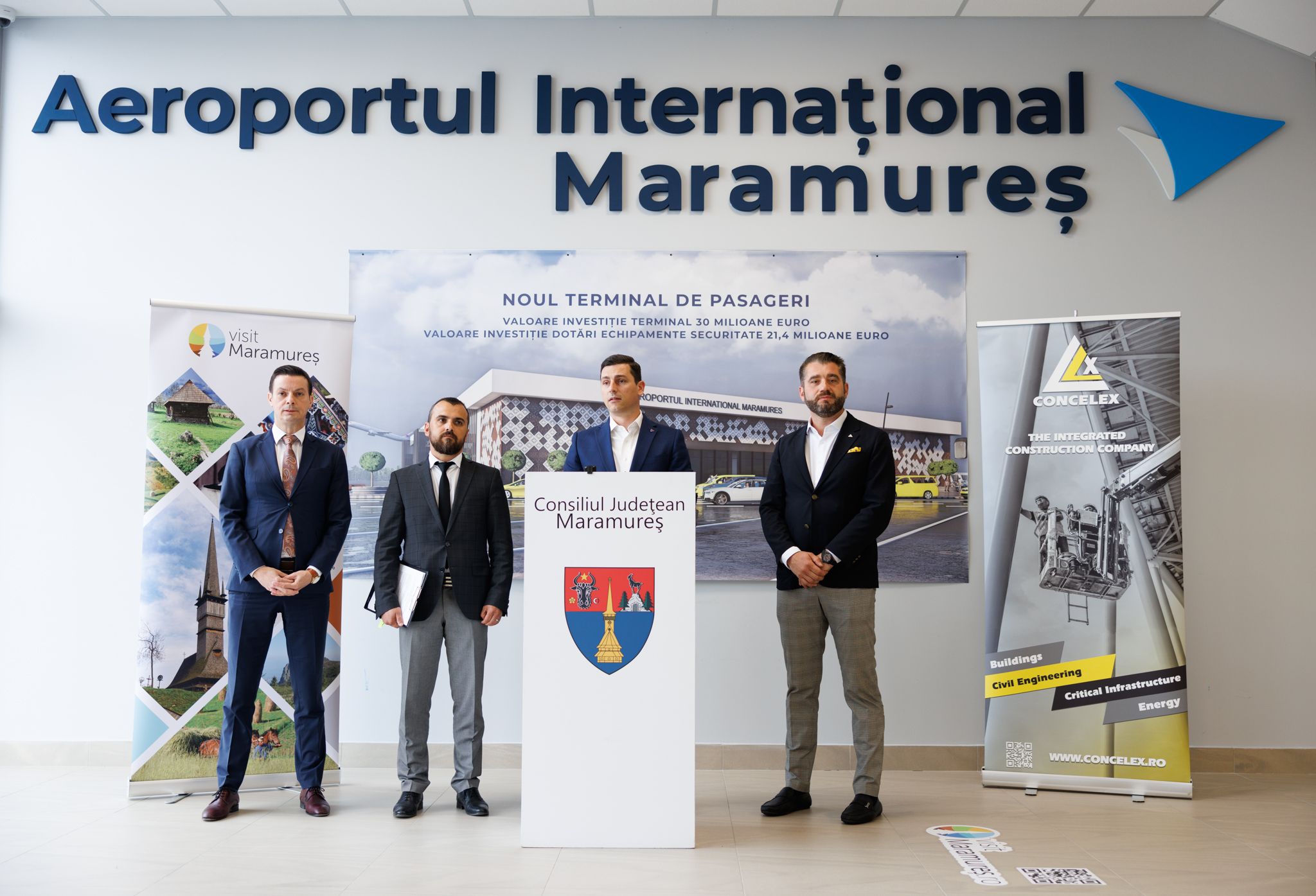 Ionel Bogdan: Avem semnat contractul pentru proiectarea și execuția lucrărilor la noul terminal al Aeroportului Maramureș