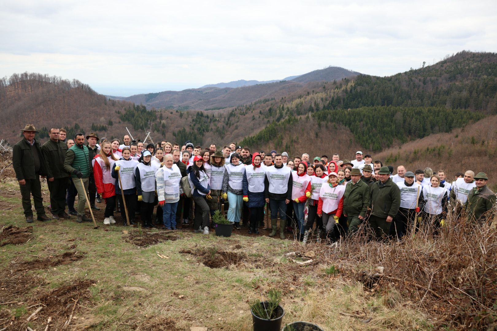 A treia ediție a Campaniei “Împădurim Maramureșul” a avut loc astăzi la Ocolul Silvic Târgu Lăpuș