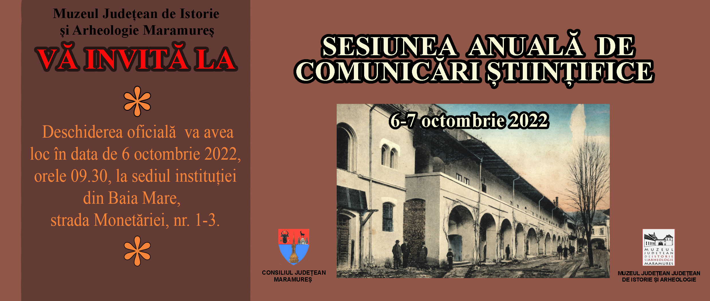 SESIUNE ANUALĂ DE COMUNICĂRI ȘTIINȚIFICE LA MUZEUL DE  ISTORIE