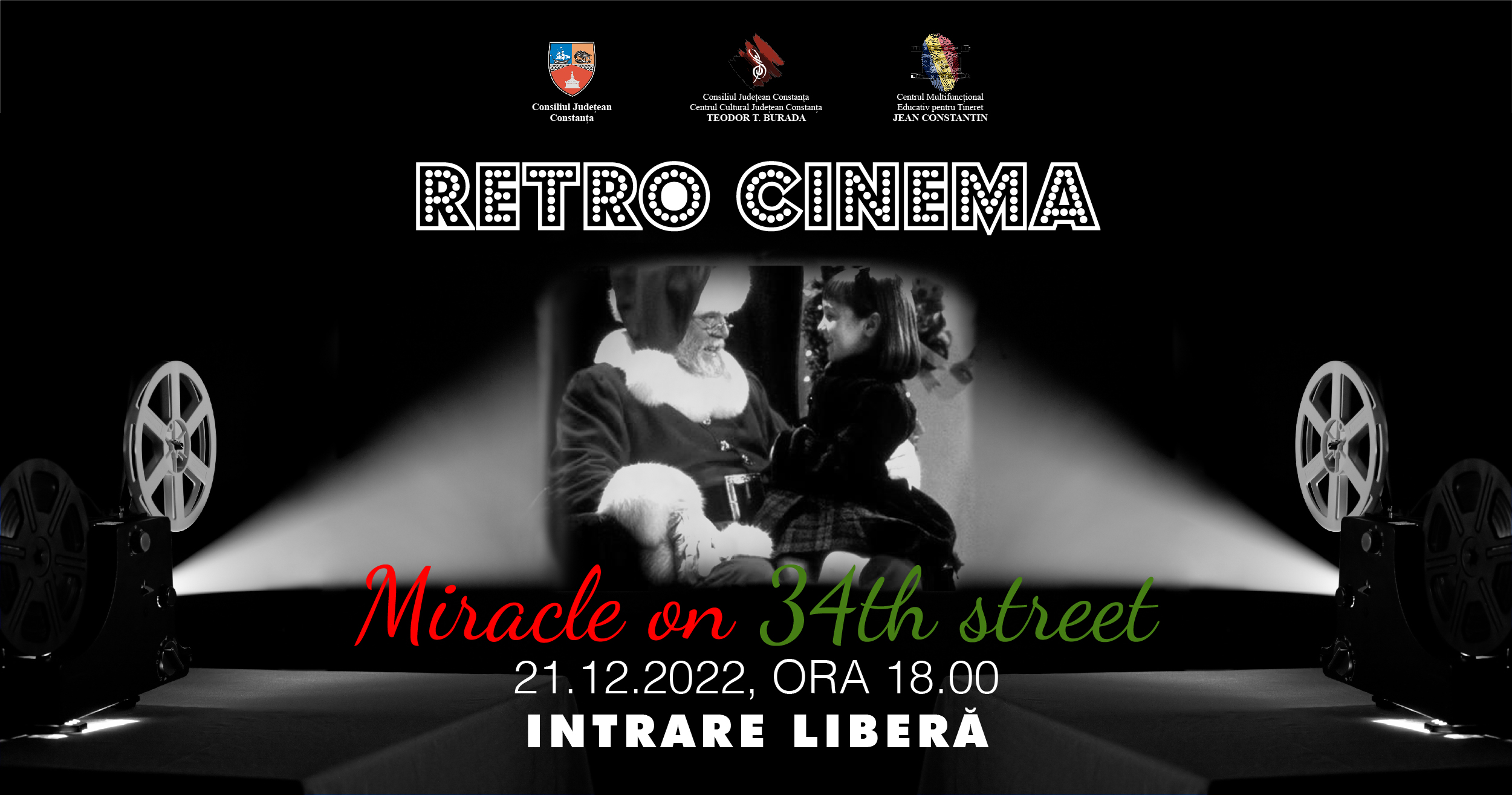 Consiliul Județean Constanța vă invită la RetroCinema  miercuri, 21 decembrie, ora 19:30!