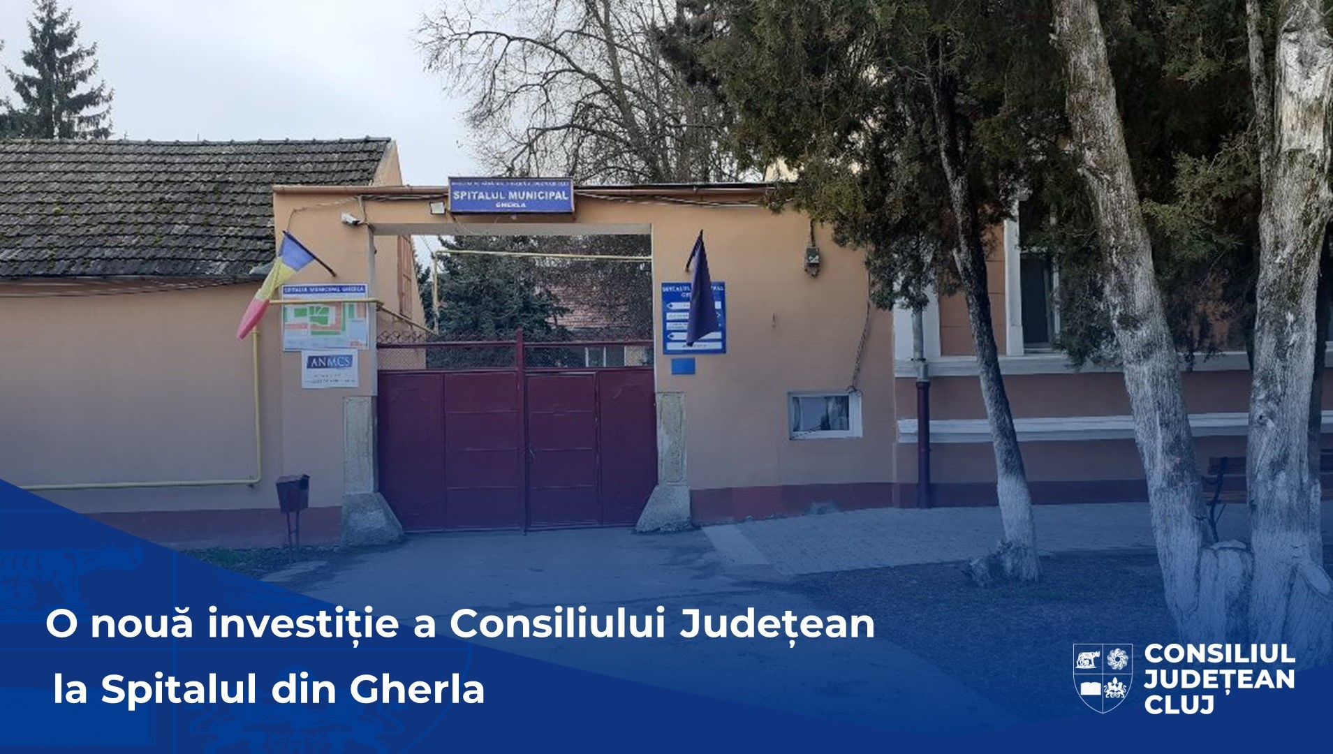 Comunicat de presă | O nouă investiție a Consiliului Județean Cluj la Spitalul din Gherla