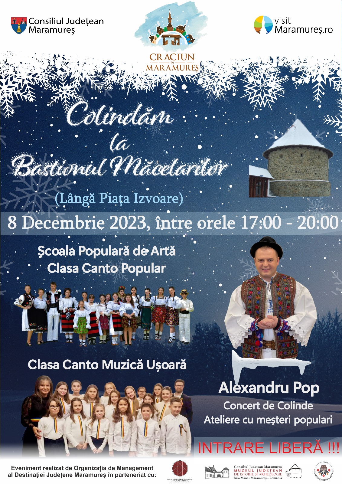 ”Colindăm la Bastionul Măcelarilor”, cel mai nou concept și eveniment din  Maramureș cu tematică de Crăciun