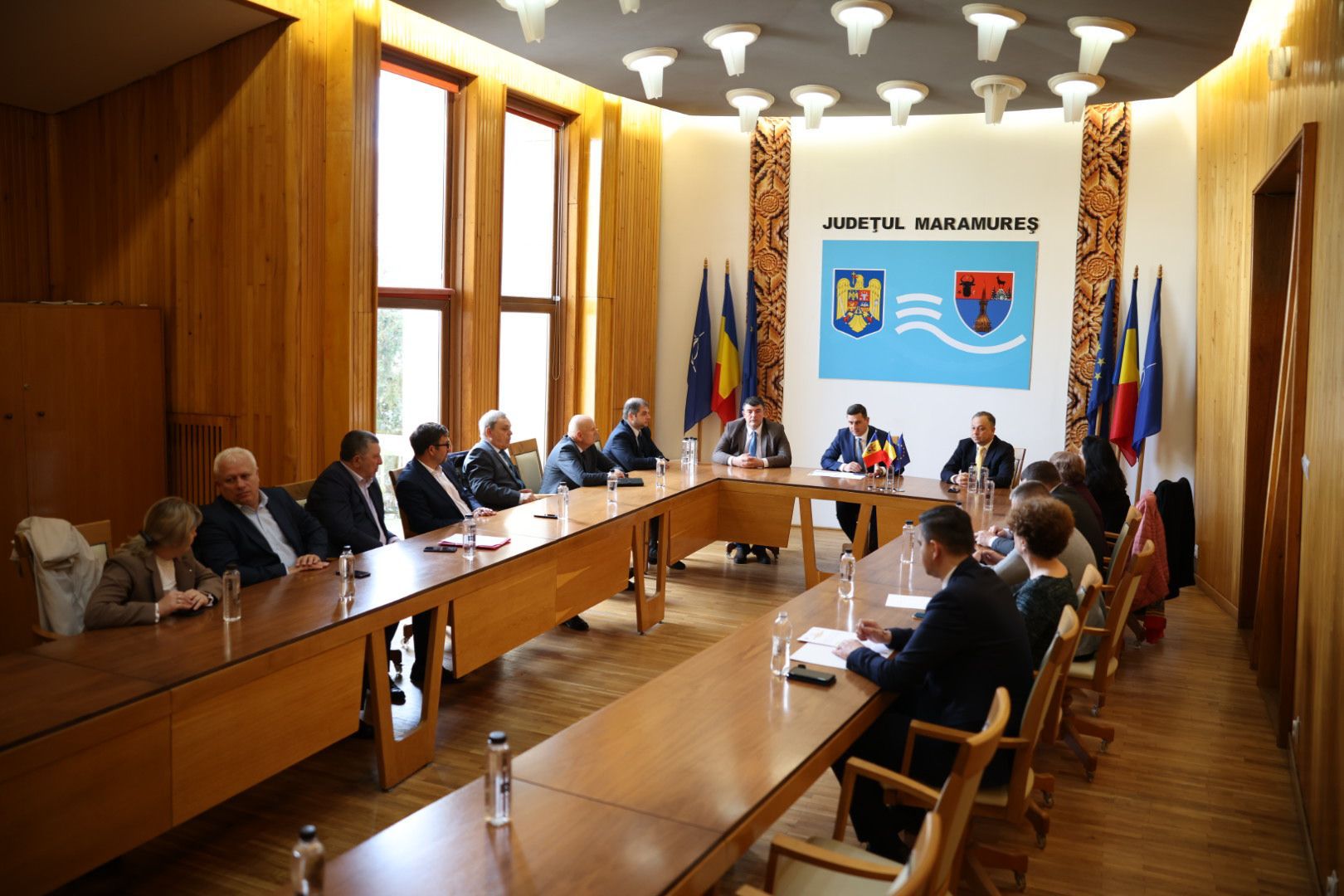 Întâlniri bilaterale între Executivul Consiliului Județean Maramureș și  președinți de consilii rationale din Republica Moldova