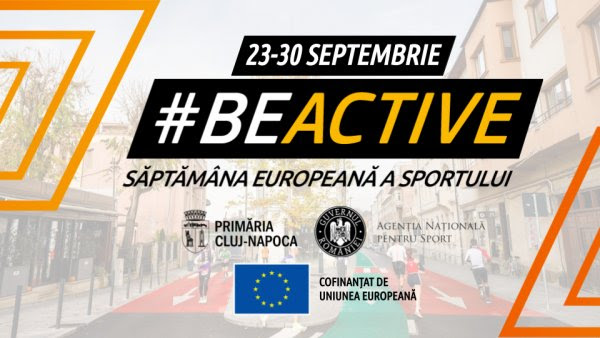 În perioada 23-30 septembrie 2023, la Cluj-Napoca va avea loc Săptămâna Europeană a Sportului!