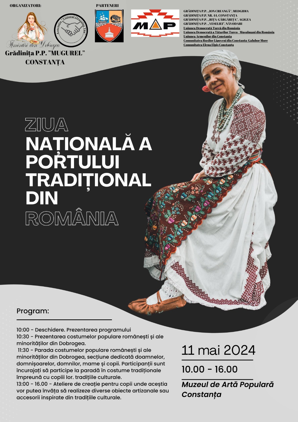 Muzeul de Artă Populară Constanța marchează „Ziua Națională a Portului Tradițional din România”