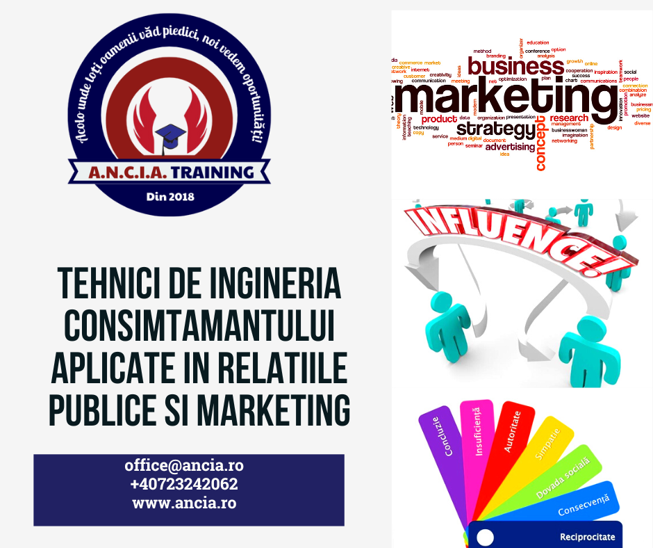 TEHNICI DE INGINERIA CONSIMTAMANTULUI APLICATE IN RELATII PUBLICE SI IN MARKETING