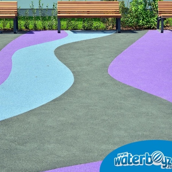 Suprafețe din tartan turnat pentru spații publice moderne și sustenabile