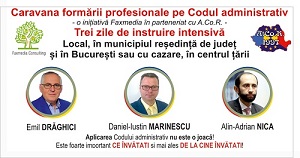 Caravana cursurilor privind Codul administrativ