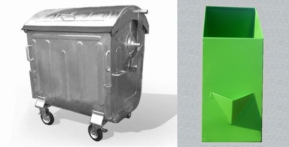 Eurocontainere zincate 1100l