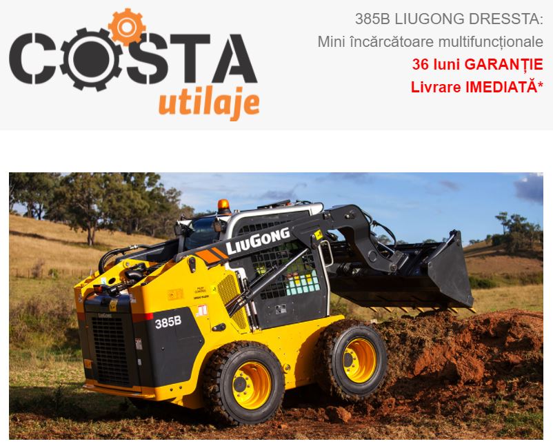 385B LIUGONG DRESSTA: Mini încărcătoare multifuncționale 36 luni GARANȚIE Livrare IMEDIATĂ*