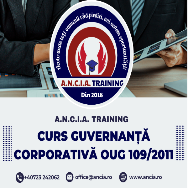 CURS GUVERNANȚĂ CORPORATIVĂ OUG 109/2011