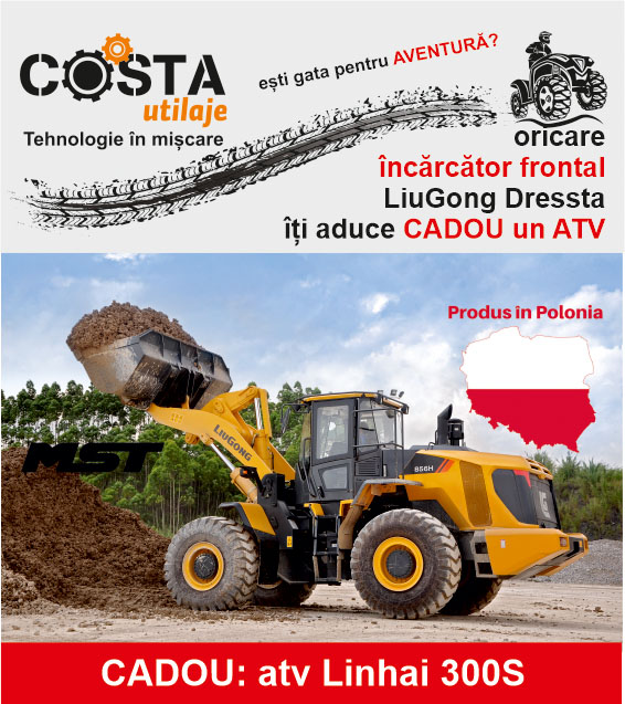 Un ATV Linhai 300S oferit CADOU pentru fiecare  încărcător frontal LiuGong Dressta achizitionat!