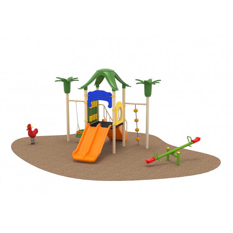 01 Oferta speciala Ansamblu loc de joaca Scara Tobogan Cataratoare Leagan Balansoar Figurina arc