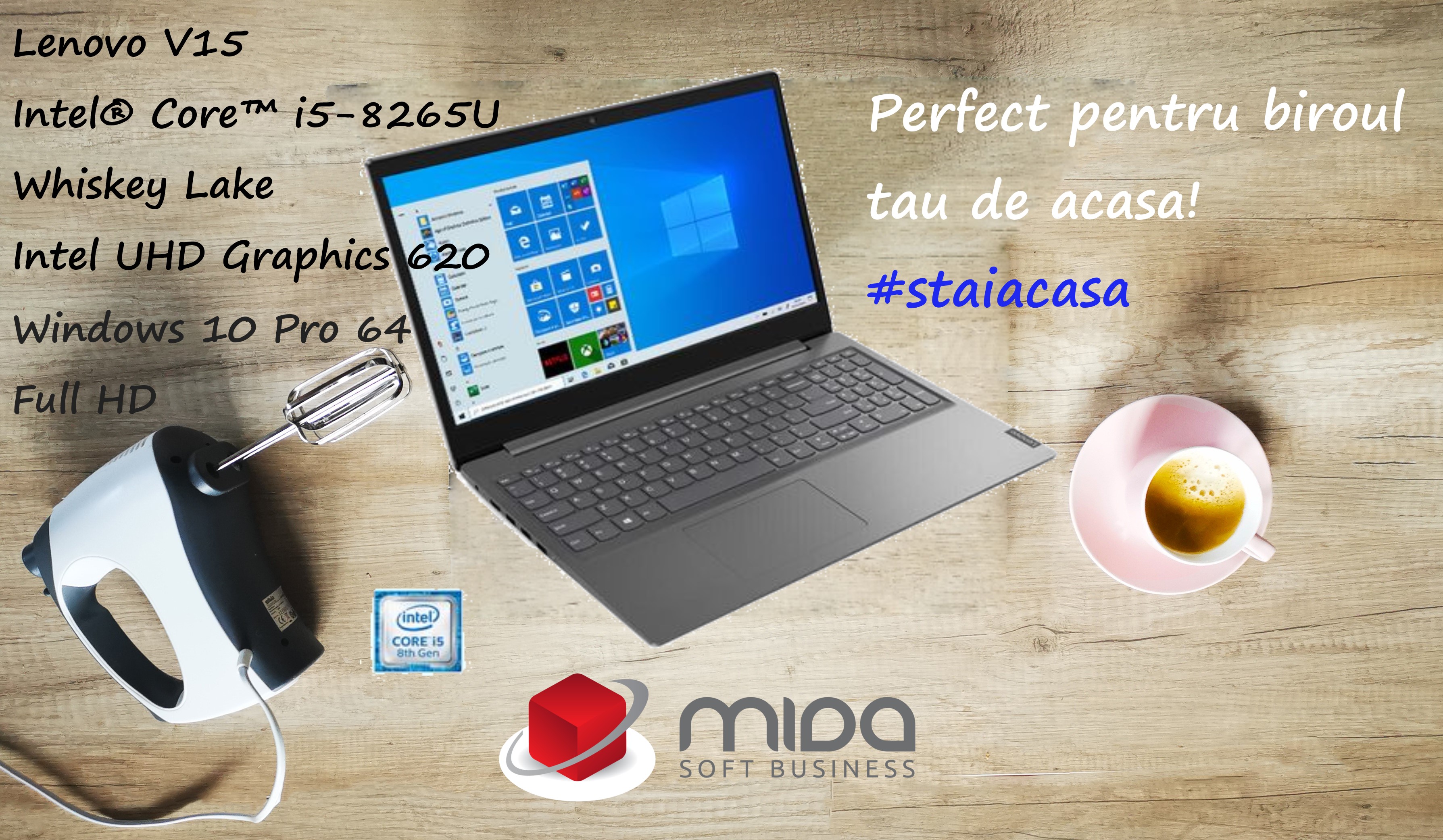 Laptop Lenovo V15 IWL - Stoc disponibil