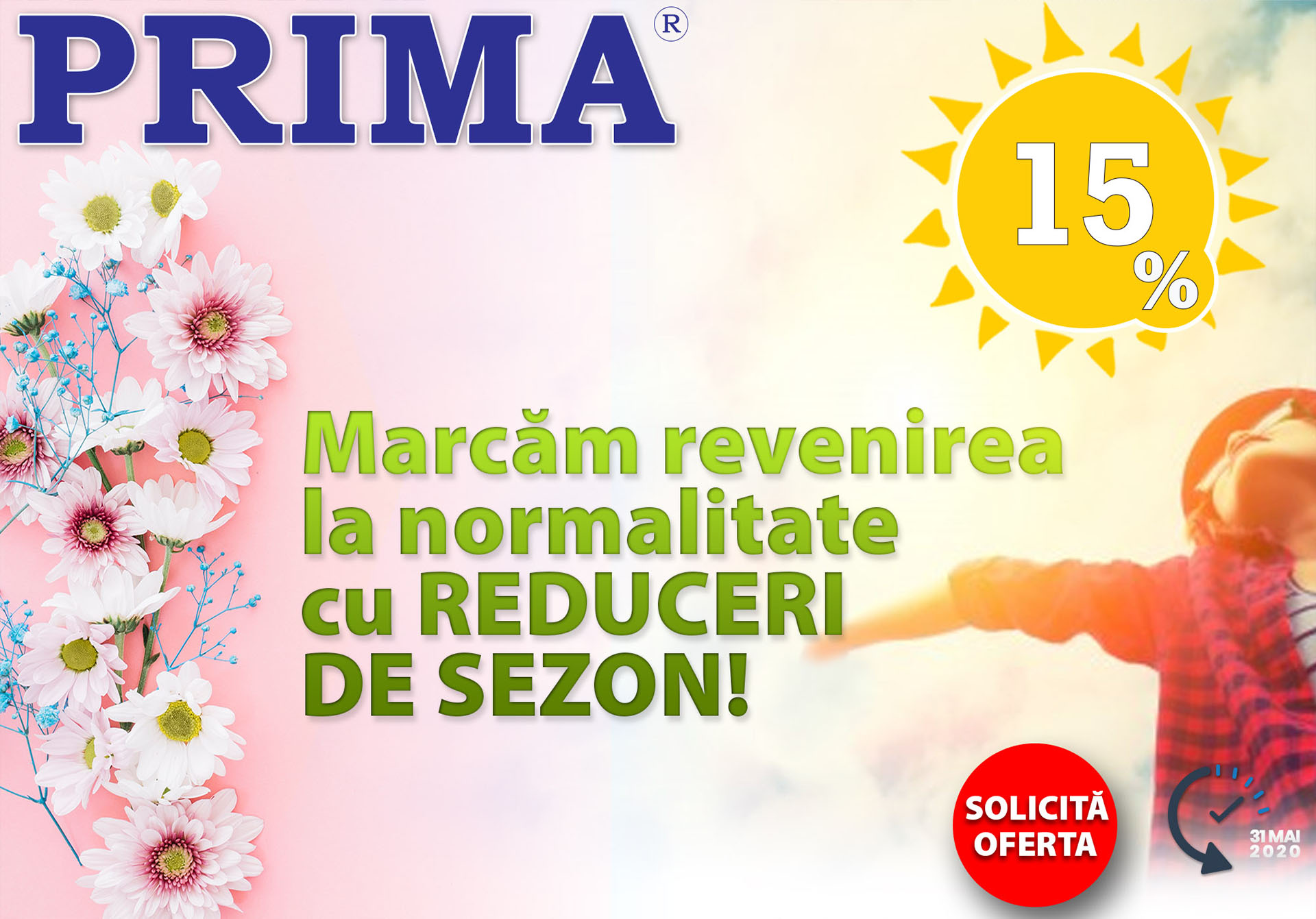 Marcam Revenirea la Normalitate - 15%Reducere!