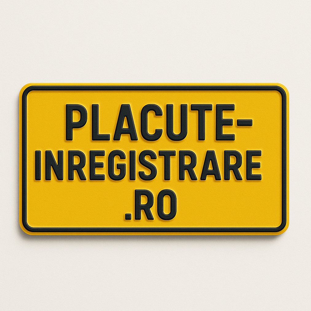 Plăcuțe tip A-Vehicule Neînmatriculate