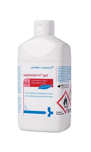 DEZINFECTANT GEL PENTRU MAINI 70% ALCOOL - SEPTODERM GEL (flacon 1 l.)
