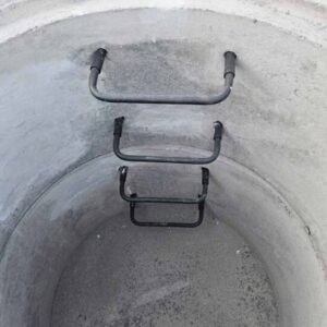 Treapta metalica acces prefabricate beton