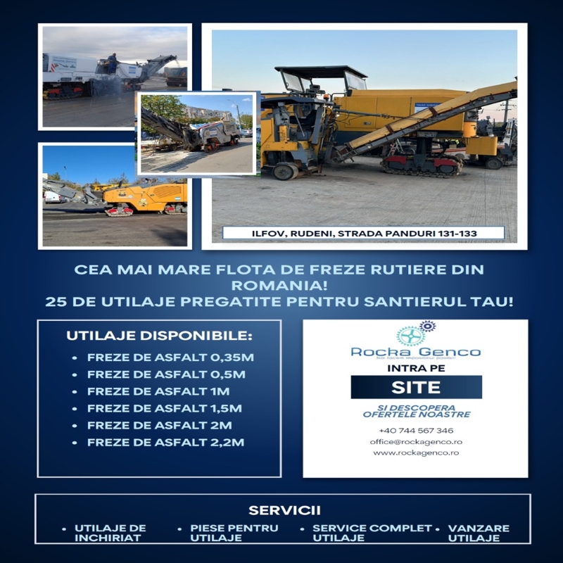 Rocka Genco oferă soluții complete pentru infrastructura rutieră