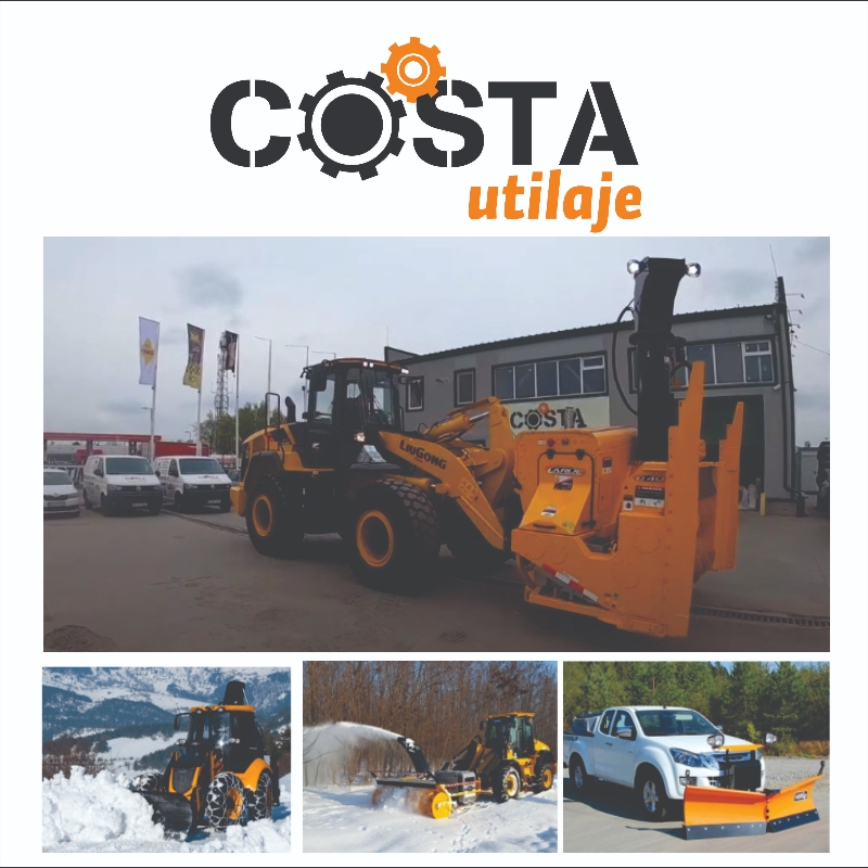 Atașamentele deszapezit pentru utilaje de constructie, SUV-uri și pick-up-uri