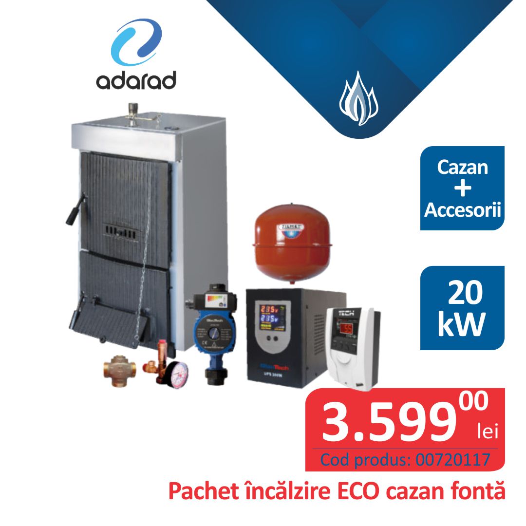 Pachet încălzire ECO cazan fontă