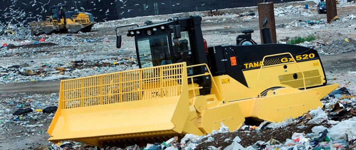 TANA Compactoare cu lama frontala pentru gunoi • Shreder pentru gunoi