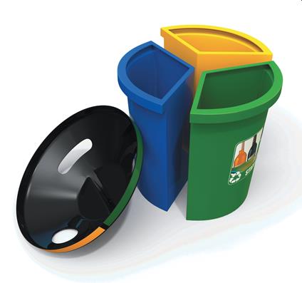 Set cosuri selective pentru spatii inchise 3 x 50 L