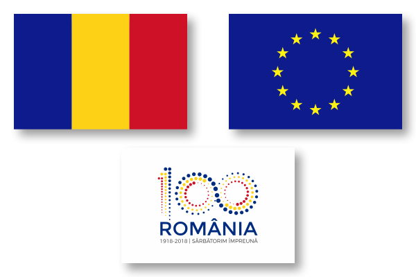 Pachet 3 steaguri din material imprimat, dimensiunea 135×90 cm