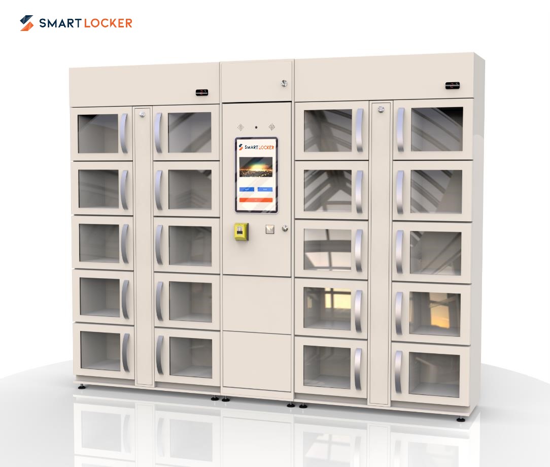 Smart locker pentru livrare sau depozitare alimente reci, acces partajat cu card sau parola