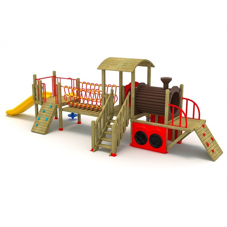 23A Clasic Echipament loc de joaca exterior parc din lemn