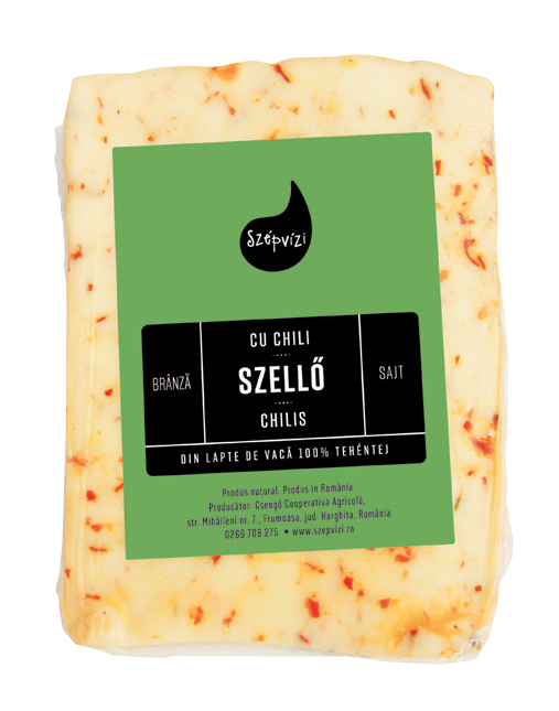 BRÂNZĂ SZELLŐ CU CHILI / CHILIS SZELLŐ SAJT